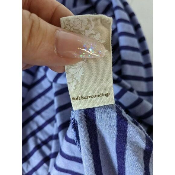 Soft Surroundings Striped Maxi Dress Pima Blend - Picture 10 of 11